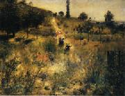 Auguste renoir Road Rising into Deep Grass oil on canvas